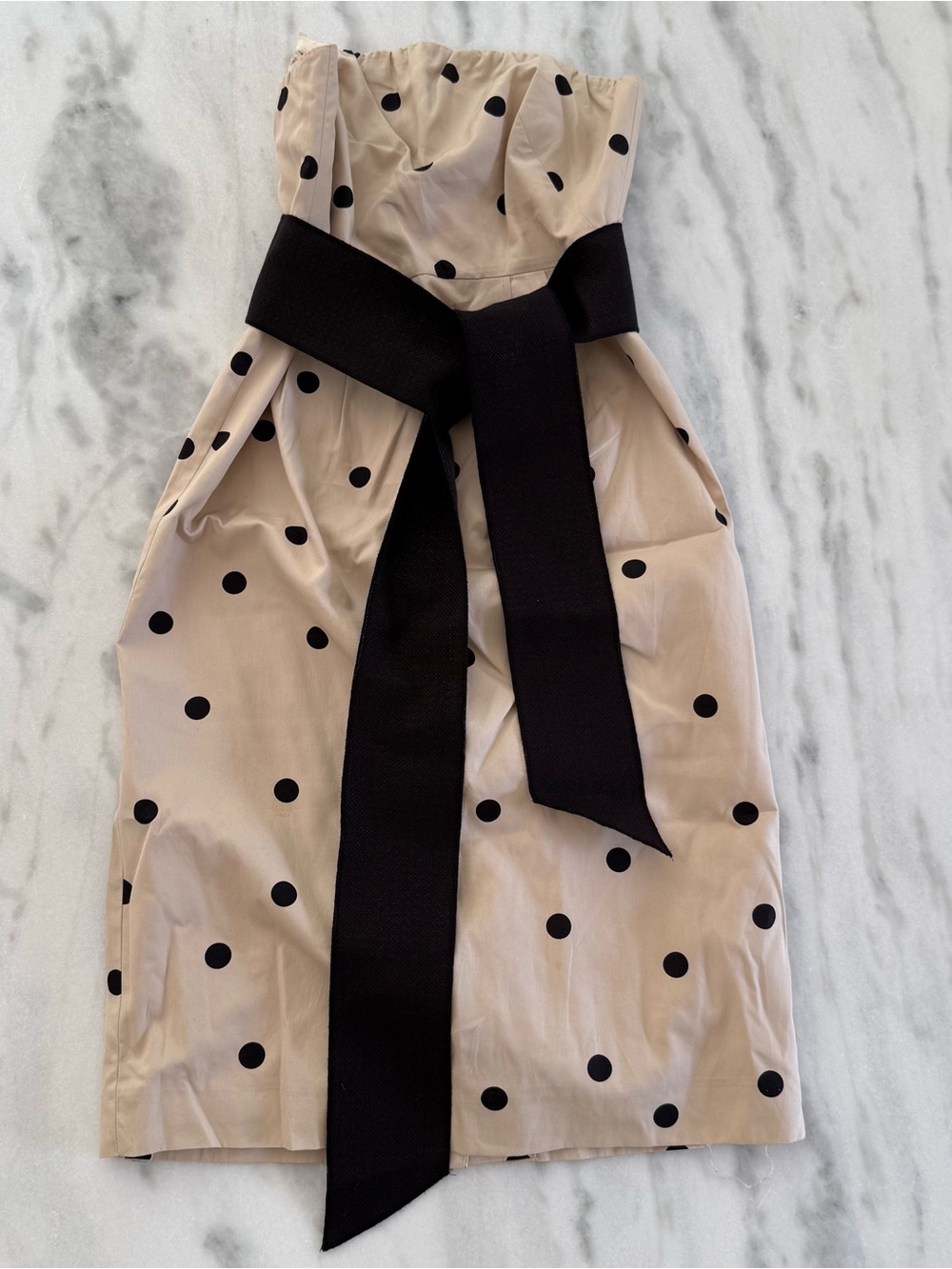 J. Crew Beige Strap Skirt with Elastic Waist
